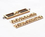 Customized Font / interchangeable characters  Alphabet Letter Stamps for Stamping / Embossing Leather - with 26 characters