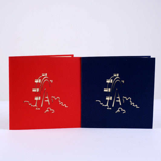 Ferris wheel Pop up card 3d card laser cut