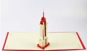 3D Empire State Building  in NewYork Pop up card gift card wedding invitation card birthday invitation card