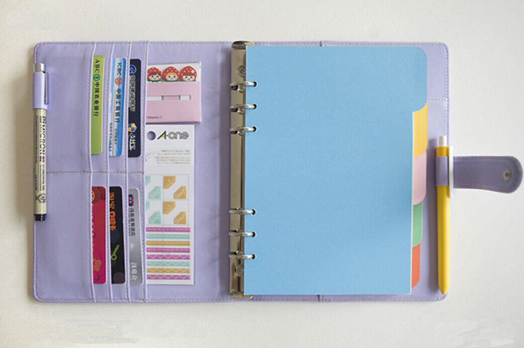 Macaroon Mint blue Journal Planner Refillable planner/ A6 A5 size