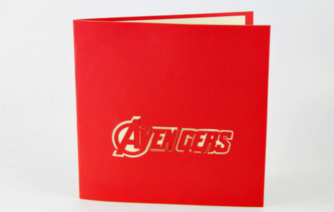 Avengers pop up card/ Avengers card/handmade greeting card in super hero