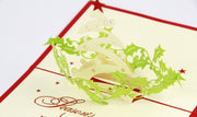 seasons greeting card Christmas Pop up card 3d handmade card