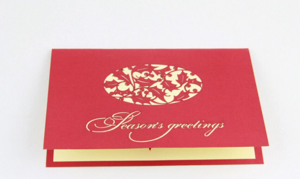 seasons greeting card Christmas Pop up card 3d handmade card