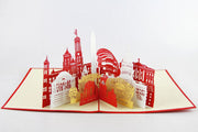 Washington City skyline in Pop up card greeting card  3d gift card gift for travelers