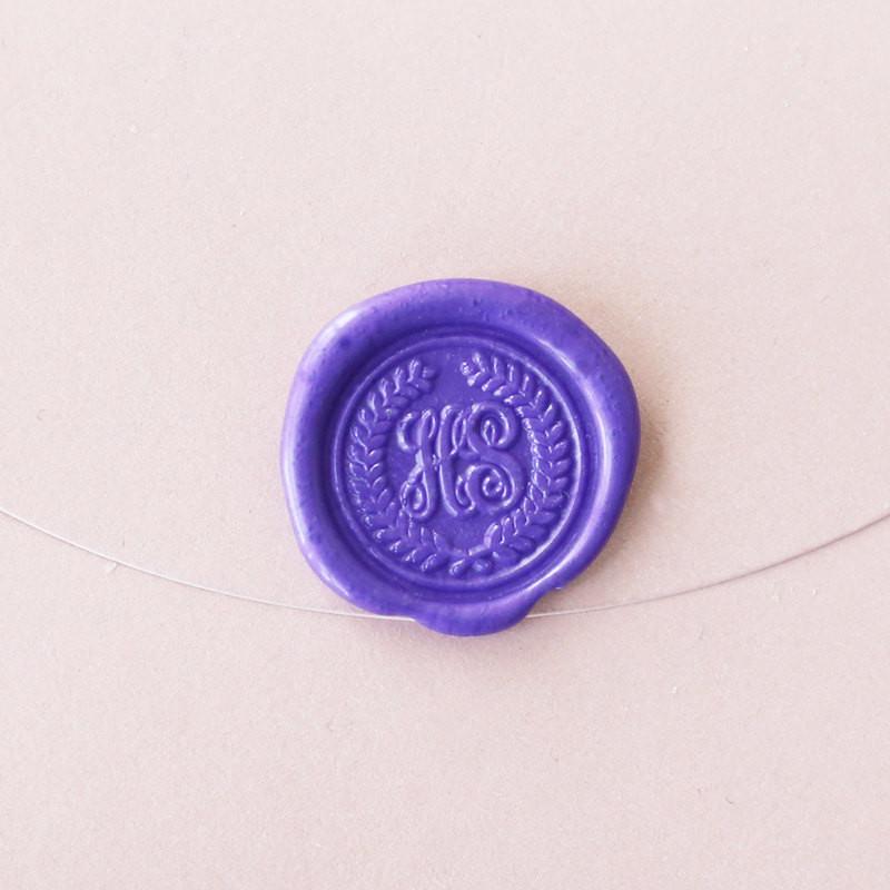 Custom Initials wax seal stamp/personalized wedding seals/wedding invitation seal/olive branch wedding stamp
