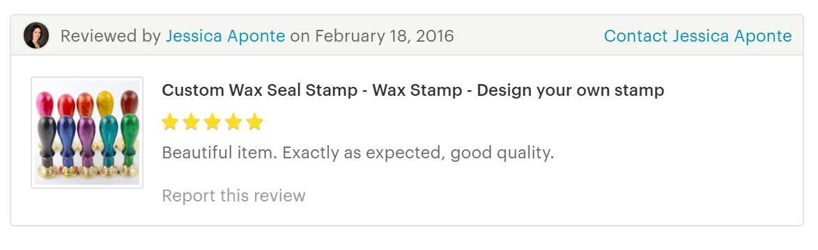 Custom Wax Seal Stamp - Wax  Stamp - Design your own stamp