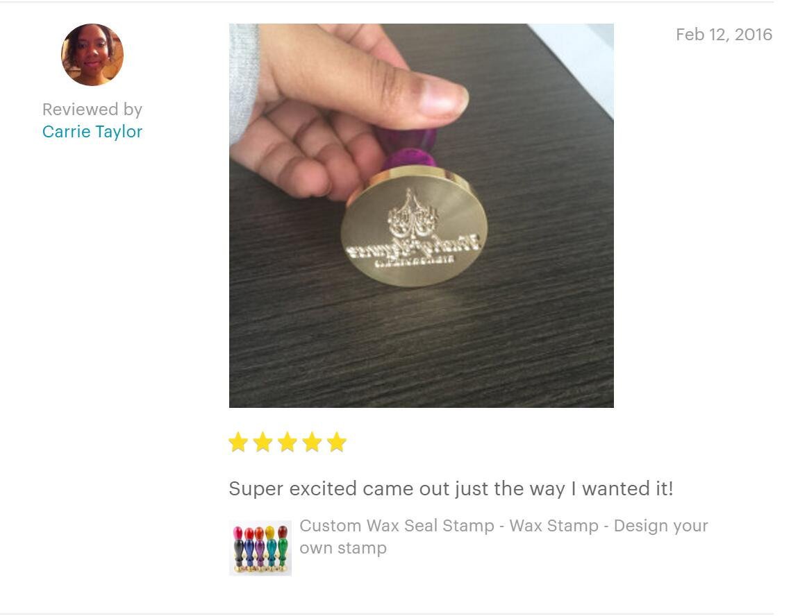 Custom Wax Seal Stamp - Wax  Stamp - Design your own stamp