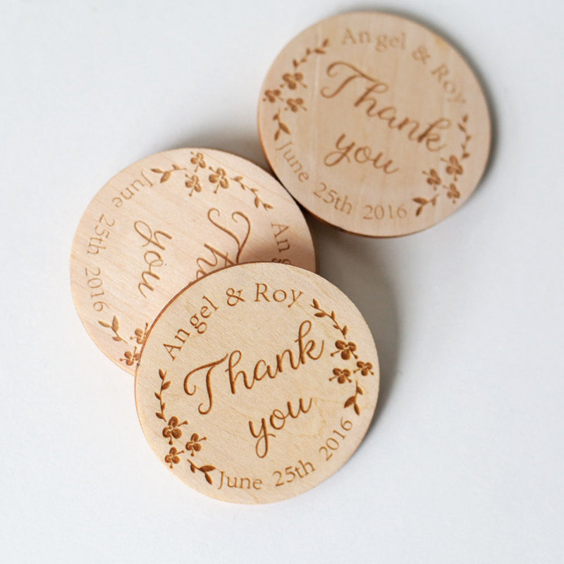 Wood Save-The-Date Magnets