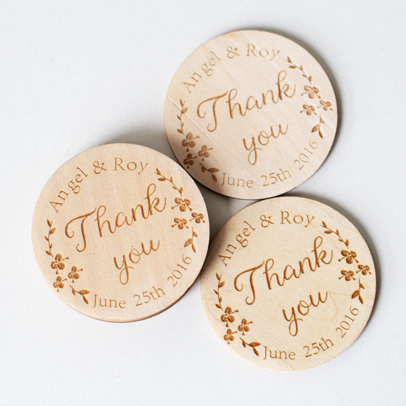 Wood Save-The-Date Magnets