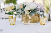 Acrylic Table Numbers for Wedding Party or Event, Gold or Silver Wedding Decor